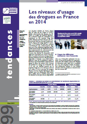 Tendances 99 - mars 2015 - Les niveaux d’usage des drogues en France en 2014